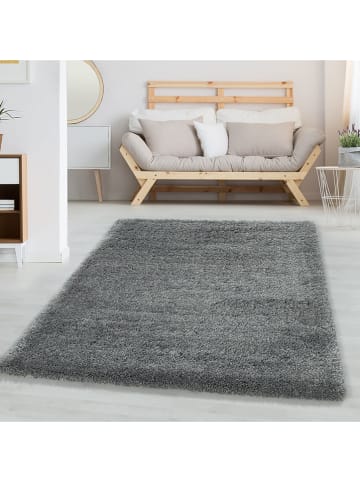 Conceptum Hypnose Hochflor-Teppich ''Fluffy 3500'' in Grau