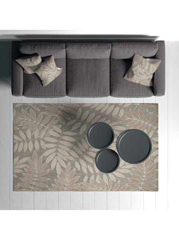 Conceptum Hypnose Baumwoll-Teppich ''Woopamuk185'' in Beige/ Grau