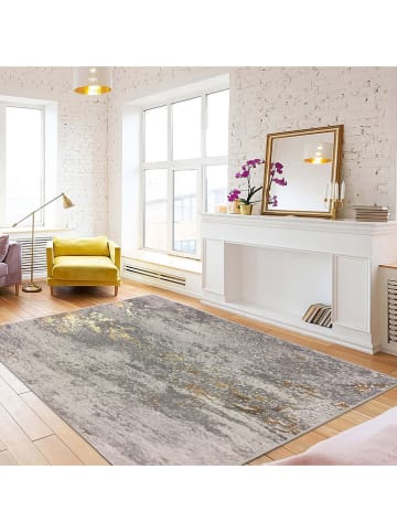 Conceptum Hypnose Dywan bawełniany ''Woopamuk271'' w kolorze złoto-szarym