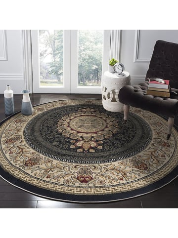 Conceptum Hypnose Baumwoll-Teppich ''Woopamuk523'' in Beige/ Schwarz