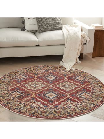 Conceptum Hypnose Katoenen tapijt "Woopamuk527" rood/beige