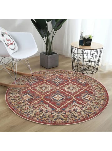 Conceptum Hypnose Katoenen tapijt "Woopamuk527" rood/beige