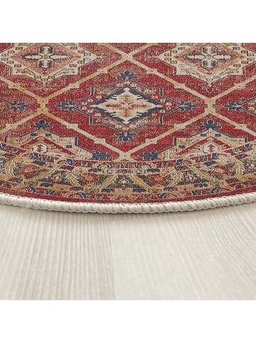 Conceptum Hypnose Katoenen tapijt "Woopamuk527" rood/beige