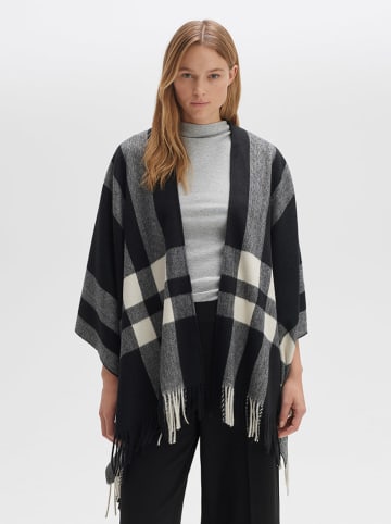 OPUS Cape "Atano"  in Schwarz/ Grau/ Creme
