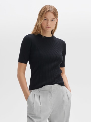 OPUS Strickshirt "Prika" in Schwarz