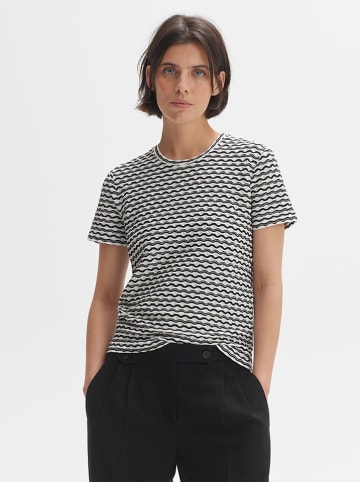 OPUS Shirt "Siwave" wit/zwart