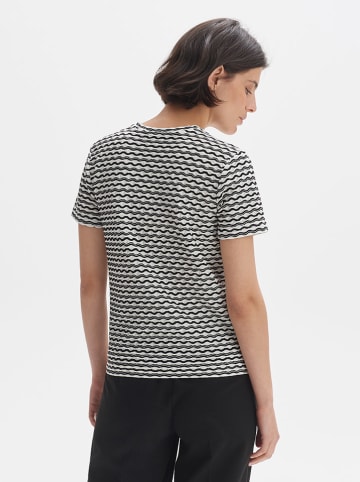 OPUS Shirt "Siwave" in Weiß/ Schwarz
