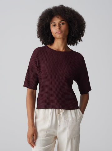 OPUS Strickshirt "Pinu" in Bordeaux