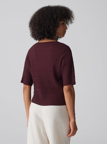 OPUS Strickshirt "Pinu" in Bordeaux