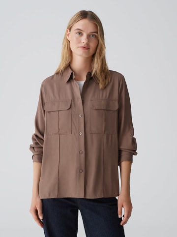 OPUS Blouse "Flara" lichtbruin