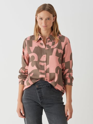 OPUS Hemd "Falkina" in Hellbraun/ Rosa