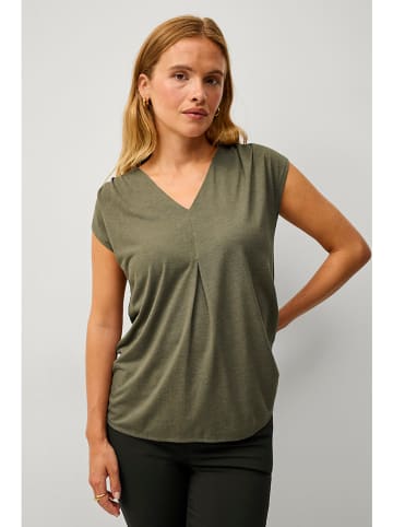 ellos Koszulka "Tandy" w kolorze khaki