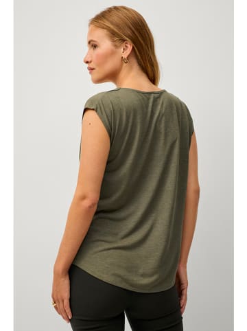 ellos Koszulka "Tandy" w kolorze khaki