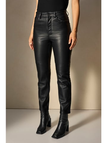 ellos Leren broek "Samantha" zwart