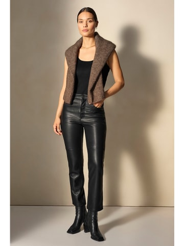 ellos Leren broek "Samantha" zwart