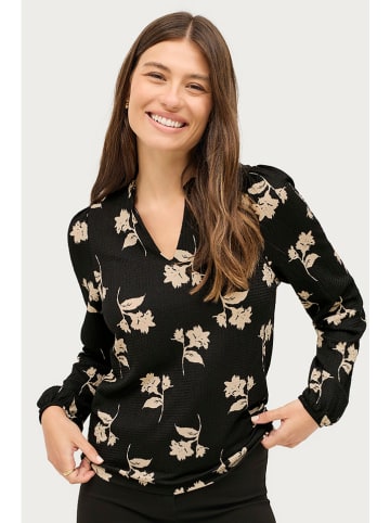 ellos Longsleeve "Sibelle" in Schwarz/ Creme
