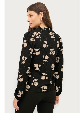 ellos Longsleeve "Sibelle" in Schwarz/ Creme