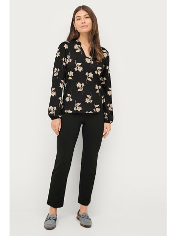 ellos Longsleeve "Sibelle" in Schwarz/ Creme