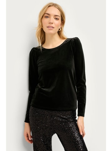 ellos Samt-Longsleeve "Helen" in Schwarz
