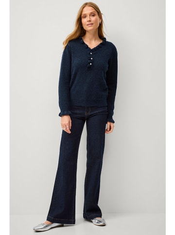 ellos Sweter "Sally" w kolorze granatowym
