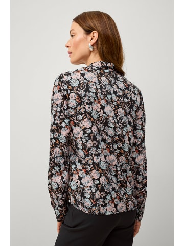 ellos Blouse "Olinda" zwart/lichtroze/lichtblauw