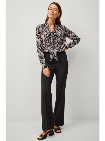 ellos Blouse "Olinda" zwart/lichtroze/lichtblauw