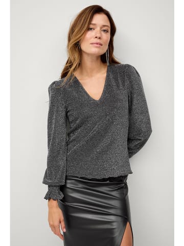 ellos Longsleeve "River" zilverkleurig