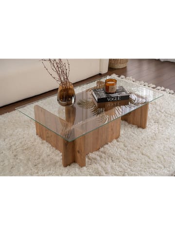 Scandinavia Concept Couchtisch ''Vetrino'' in Hellbraun - (B)105 x (H)30 x (T)65 cm
