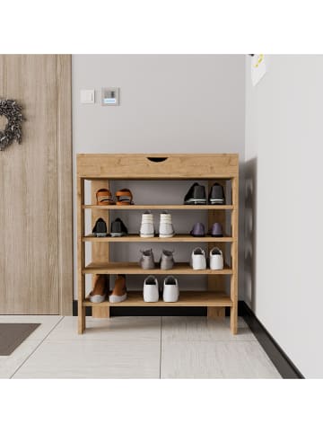 Scandinavia Concept Szafka "Royal" w kolorze jasnobrązowym na buty - 80 x 90 x 30 cm