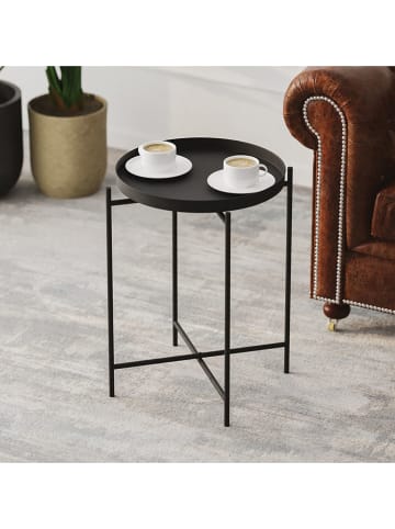 Scandinavia Concept Stolik "Shb-007'' w kolorze czarnym - wys. 56 x Ø 46 cm