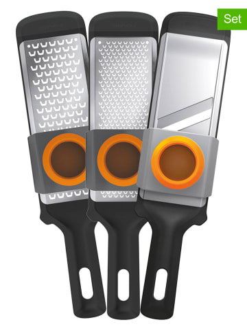 Fiskars 3-częściowy zestaw w kolorze srebrno-czarnym - 31,8 x 7,9 cm