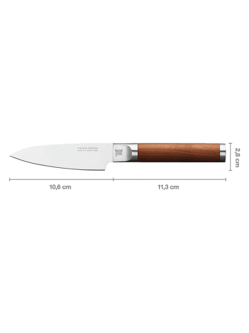 Fiskars Universeel mes "Norden Cooking'' bruin/zilverkleurig - (L)10,6 cm