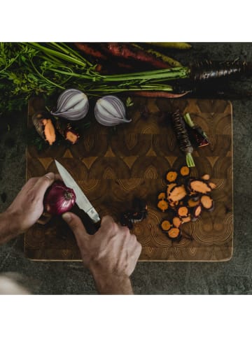Fiskars Nóż uniwersalny w kolorze brązowo-srebrnym - dł. 10,6 cm