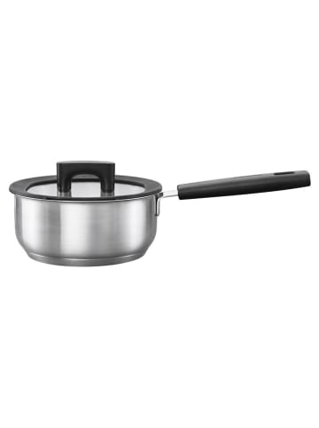 Fiskars Stieltopf ''Hard Face'' in Silber/ Schwarz - 1,8 l