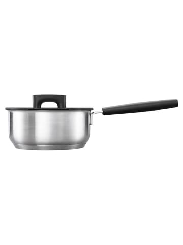 Fiskars Stieltopf ''Hard Face'' in Silber/ Schwarz - 1,8 l