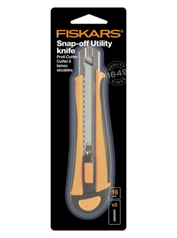 Fiskars Cuttermesser ''Heavy Duty'' in Schwarz/ Orange