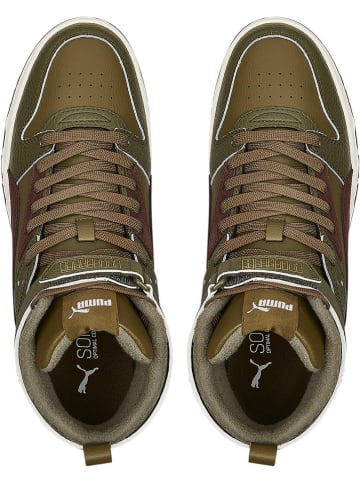 Puma Leder-Sneakers "Rebound Game WTR" in Khaki/ Braun