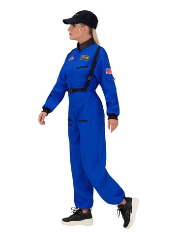 Carnival Party Kostümoverall "Astronaut'' in Blau