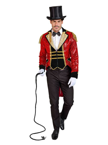 Carnival Party Kostuumpak "Circusdirecteur" rood/zwart/goudkleurig