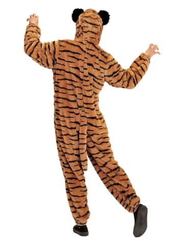 Carnival Party Kostümoverall ''Tiger'' in Hellbraun/ Beige/ Schwarz