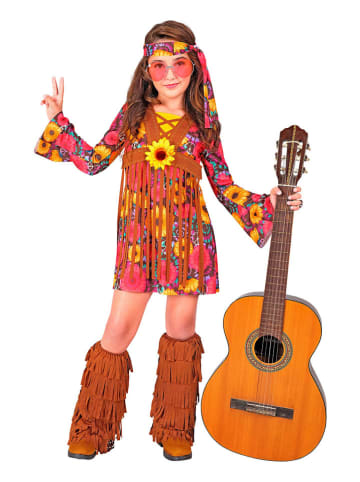 Carnival Party 3-delig kostuum "Hippie" meerkleurig