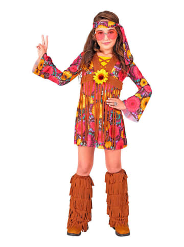 Carnival Party 3-delig kostuum "Hippie" meerkleurig