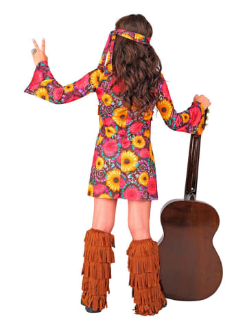 Carnival Party 3-delig kostuum "Hippie" meerkleurig