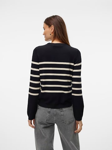 Vero Moda Sweter w kolorze kremowo-czarnym