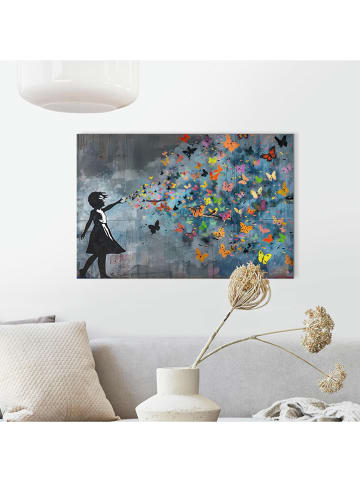 Orangewallz Druk artystyczny "Balloon Girl Dark"