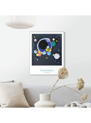 Orangewallz Ingelijste kunstdruk "Wassily Kandinsky - several circles"