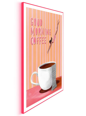 Orangewallz Ingelijste kunstdruk "Good Morning Coffee"
