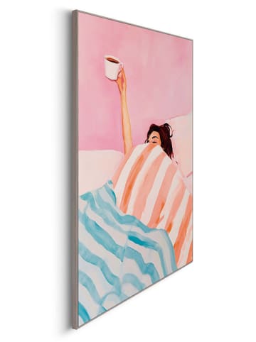 Orangewallz Gerahmter Kunstdruck "Coffee in Bed"