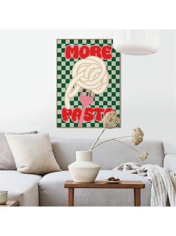 Orangewallz Ingelijste kunstdruk "More Pasta"