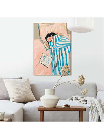 Orangewallz Gerahmter Kunstdruck "Book Sleep"